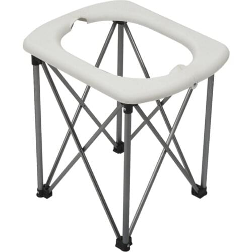 Outdoor Emergency Mobile Seat Toilet Multi-Function Folding Toilet Seat Chair For Camping Hiking Travel Portable Travel Car Toil