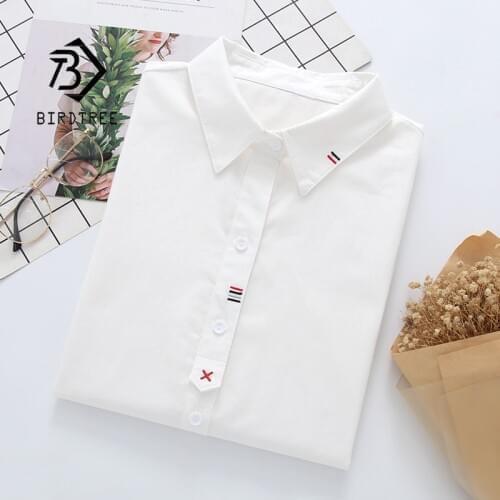 BIRDTREE TB White Blouses