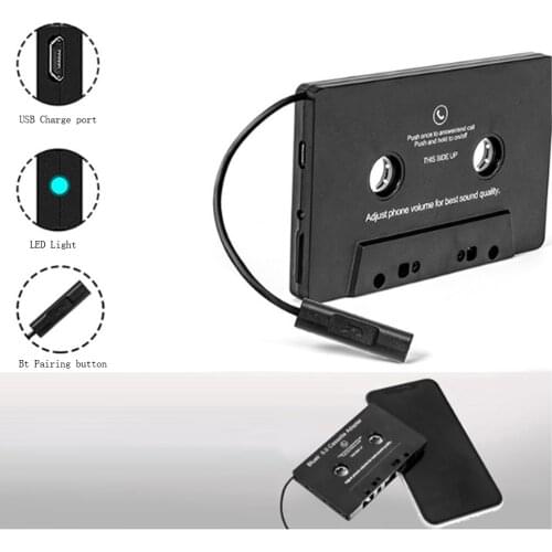 Bluetooth-compatible Converter Car Tape MP3/SBC/Stereo Audio Cassette For Aux Adapter Smartphone Cassette Adapter