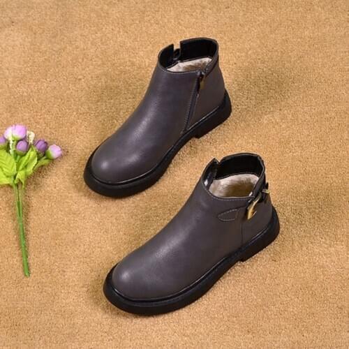 Fashion Winter Shoes Women Snow Boots Warm Plush Casual Ladies Chelsea Boots Cold Winter Women Ankle Boots Female Shoes A3022