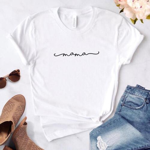 MAMA Letters Print Women tshirt Casual Funny t shirt Gift For Lady Yong Girl Korean Top Tee Kawaii Streetwear Camiseta Mujer