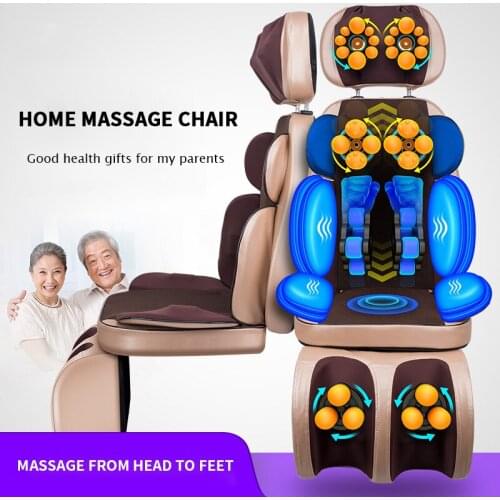 Hot Fullly Automatic Multifunctional Massage Chair Household Electric Body Massage Kneading Back Waist Cushion Cervical Vertebra