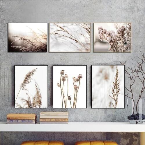 Cuadros Rice Dandelion Home Green Plant Art Canvas Painting Nordic Posters And Prints Printable Wall Pictures For Living Room