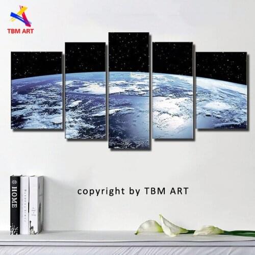 The Earth Map Picture Canvas Painting Handmade Modern Abstract Oil Painting on Canvas Wall Art Gift No Framed JYJLV287