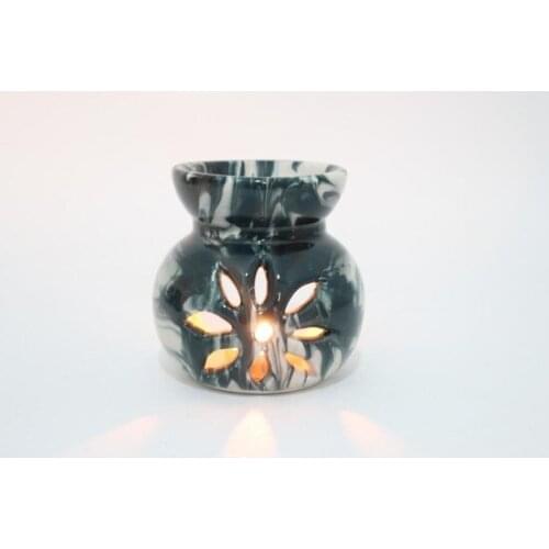 China Jewelry Handmade Marbled Pattern Tile Ceramic Censer candle and candlestick свеча и подсвечник vela y candelero