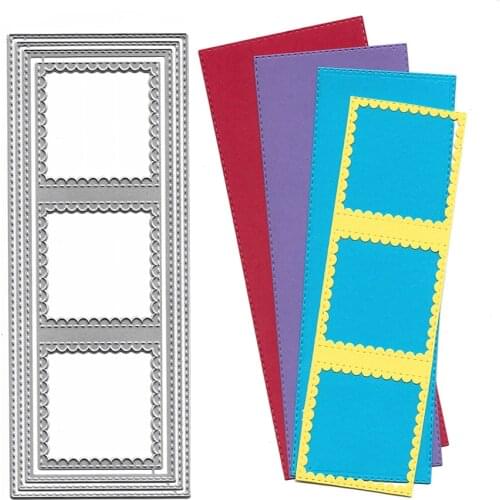 Slimline Metal Cutting Dies Scrapbooking Embossing Folders for Card Making Craft Stencil Hobby Punching Stencil