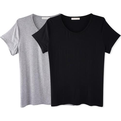 Fashion New Solid Summer Casual Two-piece sets T-shirt Women Tops Tee Shirt O-neck Short Sleeve Knitted T shirt Soft Clothes