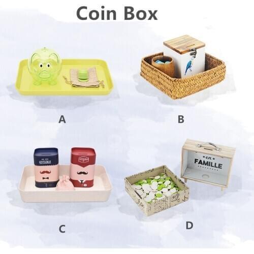 Montessori Toys Coin Box for Hand-Eye Coordination Exercises Sorting and Tossing Game Children Piggy-Bank Early Education