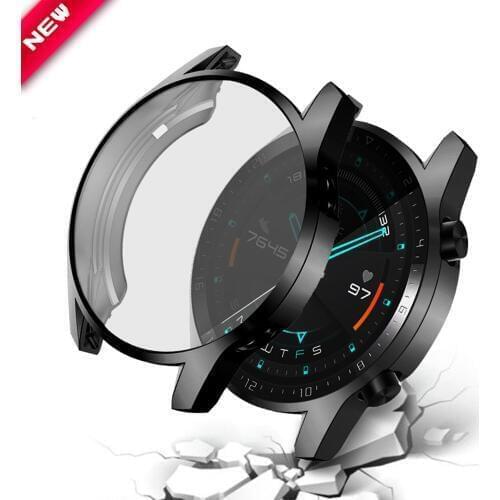 2PCS Soft TPU Case for Huawei Watch GT2 46mm Bumper Protector for Watch GT 2 Cover Watch Accessorie
