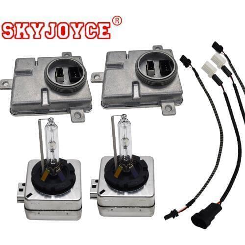 SKYJOYCE 55W HID Xeno n D1S Ballast Kit D3S 6000K 8000K 5000K 4300K D1S Electronic ballast Car HID Headlight Bulbs Kit D1R D3R