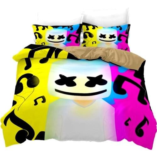 Home Textile MARSHMELLO 3d Bedding Set Duvet Cover Comforter Cover Set Digital Printed Bed Linen Cover Twin Full Queen King Size