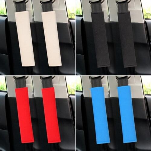 2pcs Car Safety Seat belt Cover Shoulder Pad Car styling for Solaris ix35 i20 i30 i40 HYUNDAI Tucson CRETA Santa fe