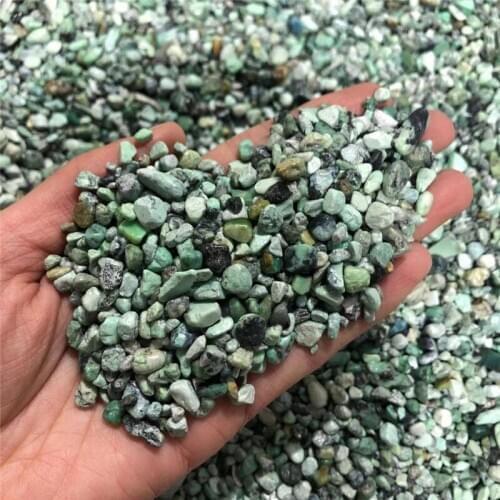 Natural Tumbled turquoise Gravel Agate Healing Stones Planting Aquarium Fish Tank DIY Material