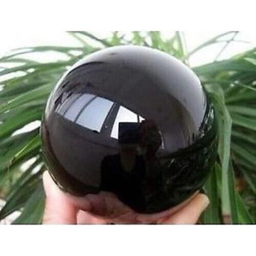 NEW!! NATURAL OBSIDIAN POLISHED CRYSTAL SPHERE BALL 60MM+Stand