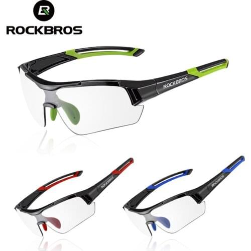 ROCKBROS Photochromic Sunglasses Cycling Bike Glasses Eyewear UV400 MTB Road Bicycle Goggles Women Men Outdoor Sports Fishing