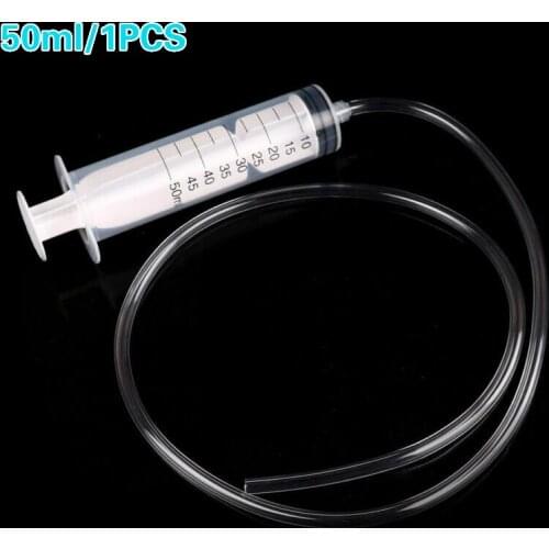 50ML Plastic Syringe With 80cm Length Tube for Hydroponics Lab Medical Tool