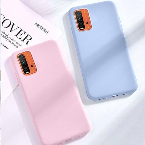 Shockproof TPU Phone Case For Xiaomi Redmi 9T Case Protector Cover For Redmi 9T Original Candy Color Case Redmi 9T Capa Soft