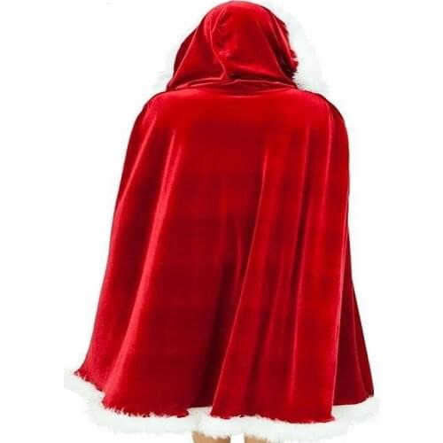Christmas decorate for home Riding Hood Cape Halloween Costume Christmas Cloak Coat Costume Cosplay Winter Xmas Manteau Holiday