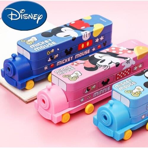 Disney Locomotive Stationery Box Car Bus Cartoon Children Boys And Girls Kindergarten Pencil Storage Box Pencil Case Pencil Bag