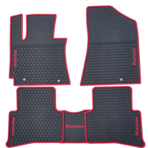 Special Free Shipping No Odor Rubber Waterproof Rugs Non Slip Easy Clean Latex Car Floor Mats for Hyundai Tucson