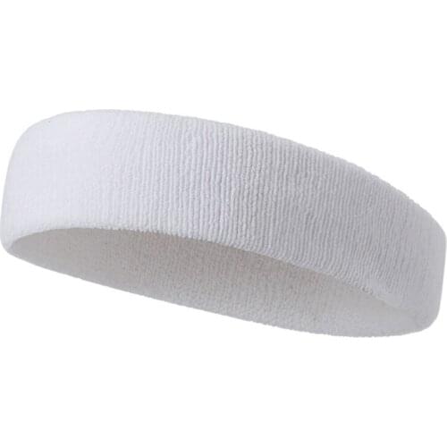 Sweatbands Sports Headband/Wristband for Men & Women Moisture Wicking Athletic Cotton Terry Cloth Sweatband for Gym,Out Dropship