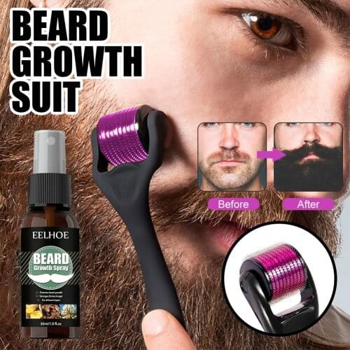 Growth Beard Spray Grow Beard Thicker & More Full Thicken Hair For Men Beard Grooming Treatment Lasting Moisturizing Beard Care
