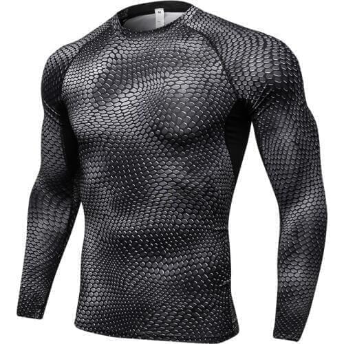 Thermal underwear men 3D print thermo t shirt camisa termica sports shirt quick dry underwear men pajamas blouses calzoncillos