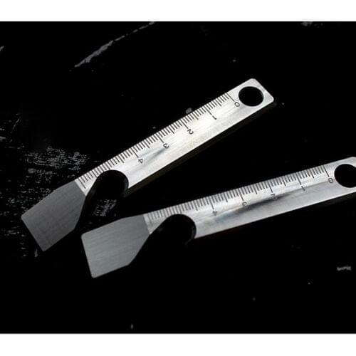 Titanium Keychain pendant Crowbar Bottle opener Scale ruler EDC Tool