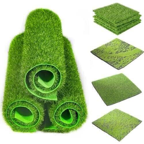 Grass Mat Green Artificial Fake Lawns Turf Carpets Home Garden Ornament DIY Craft Artificial Lawn Grass For Wedding Decoration