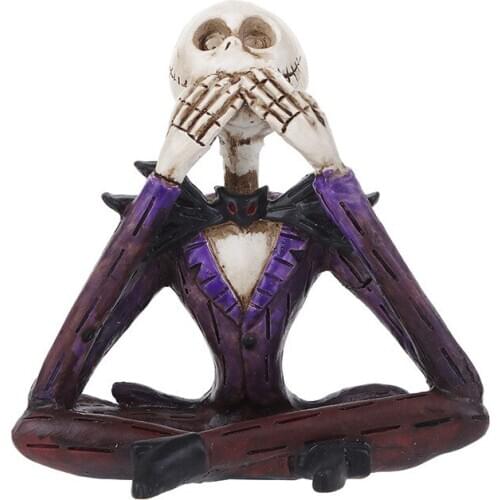 Human Skull Resin Crafts Ornaments Gifts Fashion Personality Decoration Creative Gift Craftwork Halloween Home Decoration