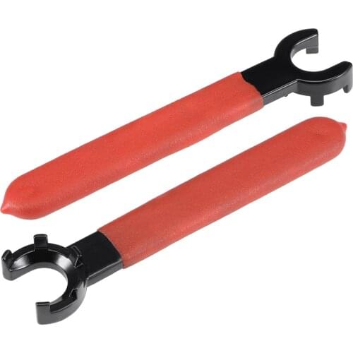 Uxcell Collet Chuck Wrench Spanner for ER20M Clamping Nut w Red Non-slip Handle 2pcs
