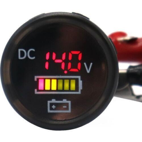Waterproof Digital Color Volt Meters Display Voltmeter IP67 for 12/24V Car RV Boat Marine