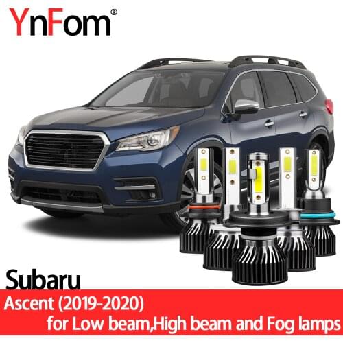 YNFOM LED headlights kit for Subaru Ascent 2019-2020 low light,high light,fog lamp,car accessories,car headlight bulbs