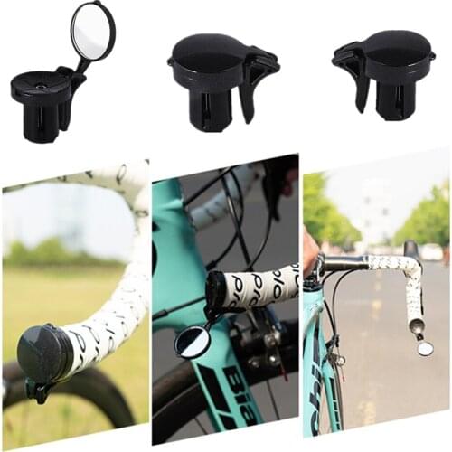 FIRECLUB 2pcs Adjustable Bicycle Handlebar End Rearview Mirror Rear View Mirror For MTB Bike Cycling Reflective Safety Mirror
