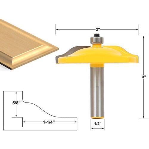 1/2mm Shank Door Knife Door Knife Cabinet Door Front Edging Router Bit Trimming Wood Milling Cutter for Woodwork Power Tools CNC