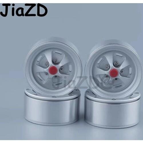 4PCS Aluminium Alloy Metal 1.9 Beadlock Wheel Rim for 1/10 RC Crawler Axial SCX10 90046 Traxxas TRX-4 D90 HPI MST Accessories Y9