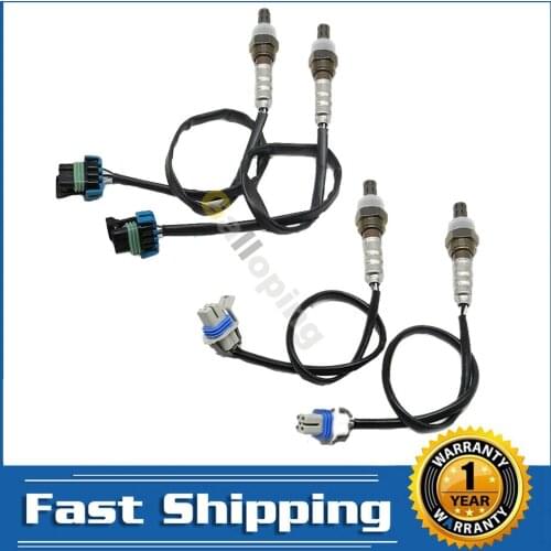 4pcs for 2005 GMC Yukon XL 1500 2003 Sierra 2500 HD 2004 Chevrolet Silverado 2500 HD 6.0L O2 Oxygen Sensor Upstream Downstream