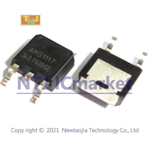 50 PCS AMS1117-3.3 TO-252 1A LOW DROPOUT VOLTAGE REGULATOR