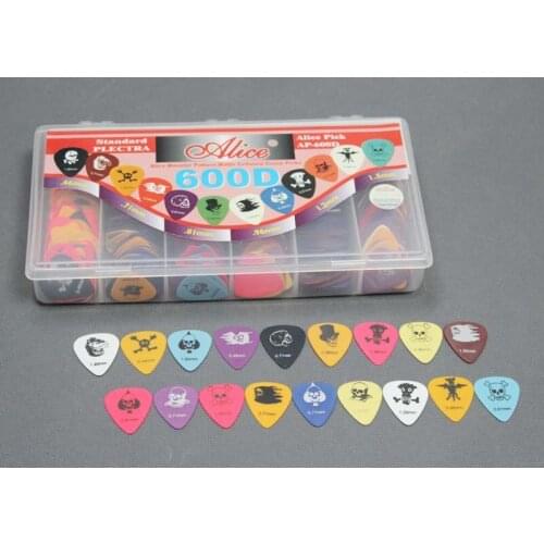 600D Box-packed Celluloid Skull M0nster Acoustic Electric Guitar Bass Picks Standard Plectra 0.46/0.71/0.81/0.96/1.20/1.50 mm