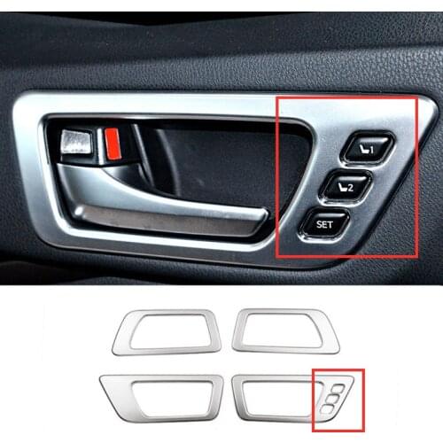 ABS Matte For Toyota Highlander Kluger 2014-2020 Accessories inner door Bowl protector frame Cover Trim Sticker Car Styling 4pcs