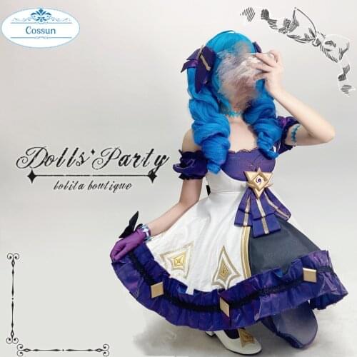 Anime! Game LOL Gwen Dolls Party Battle Suit Lolita Boutique Dress Uniform Cosplay Costume Halloween Outfit For Women 2021 NEW