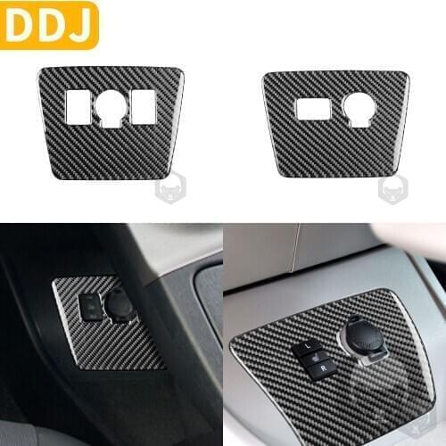 For Toyota Prius XW30 ZVW30 ZVW35 2009-2015 Plug-in Hybrid Carbon Power Outlet Panel Seat Heating Button Sticker Car Accessories
