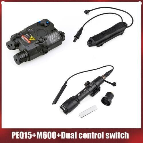 Element Surefir M600C SCOUTLIGHT LED Light PEQ15 and Increased Pressure Switch Block Accessory Kit (EX072 + EX276 + NE04040)