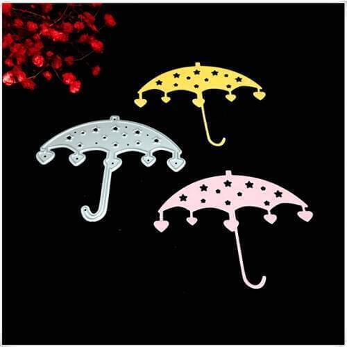 FGHGF Umbrella Metal Cutting Dies for scrapbooking Stencils for Craft Paper DIY Scrapbook new die Cut Template