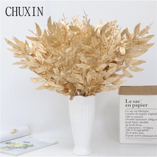 Artificial Plants Willow Leaf Bouquet Home Decor Fake Flower Vine Wedding Road Arrangement Flower Artificial Plants Decoration