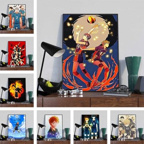 Canvas Paintings Haikyuu Home Decor Modular Japanese Anime Pictures Modern Printed Poster For Living Room Wall Art No Framework