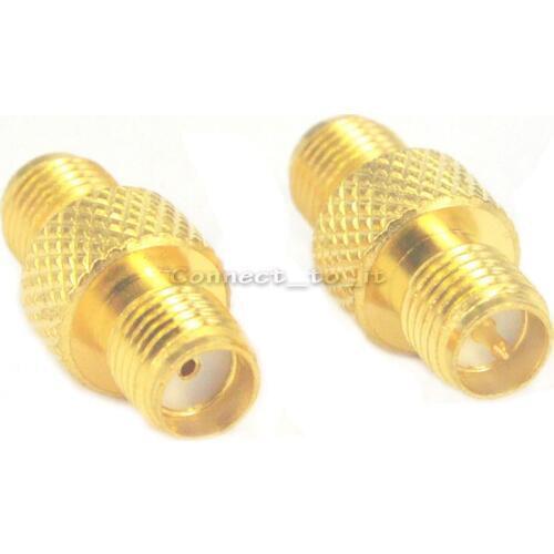 5 pcs/lot RF Coaxial Adapter Straight RP SMA Female Jack to SMA Female Jack Connector Adaptor Goldplated