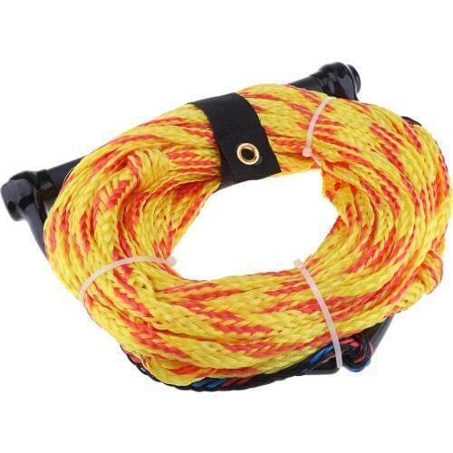 Ski Rope W/ Floating Handle 75ft Wakeboard Water Grip Harness Random