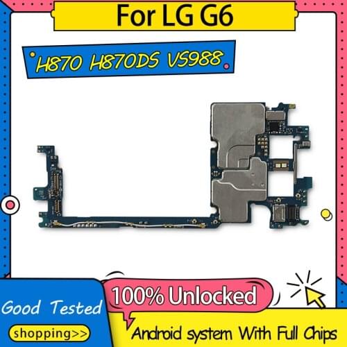 Single/dual sim Mainboard For LG G6 H870 VS988 H870DS Motherboard,Replacement Logic Board For LG G6 Motherboard With Full Chips