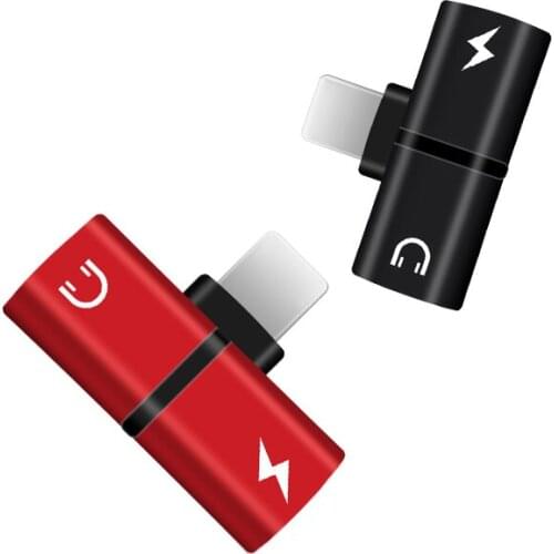 Metal 2 in 1 Splitter Audio Adapter Charging Connector for iPhone XR X XS 11 12 Pro Max 7 8 Plus 12 mini Earphone Jack Converter